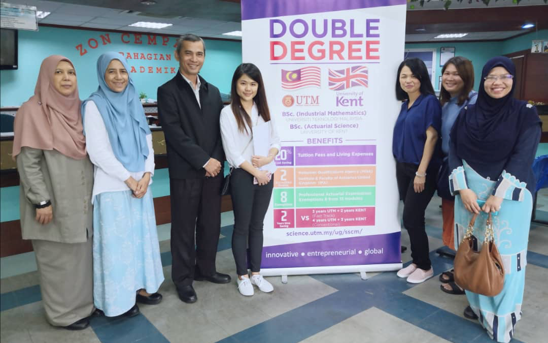 YAYASAN UTM PAVED WAY FOR FACULTY OF SCIENCE STUDENT TO STUDY IN KENT